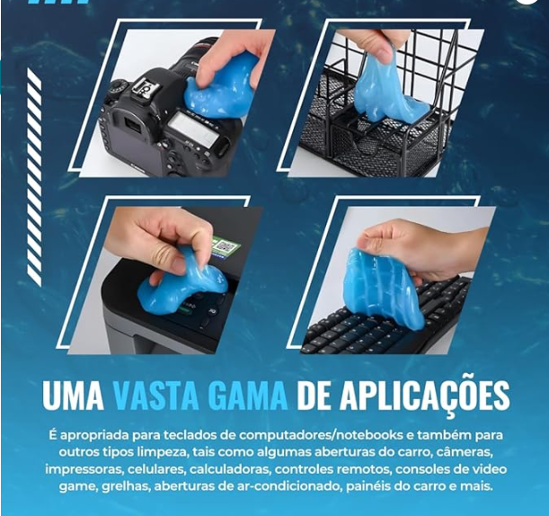 Gel de Limpeza – Removedor de Poeira e Bactérias