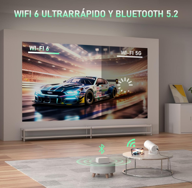 Proyector portátil ultra HD 4K
