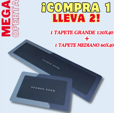 Alfombras antideslizantes azul cocina 2 en 1