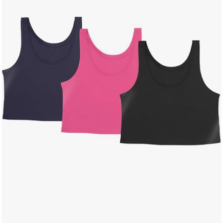 Kit 3 Cropped Regata - Feminino Fitness Academia Treino