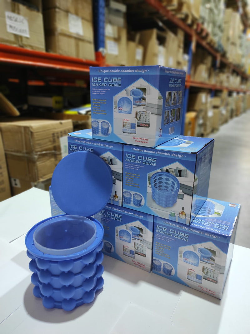 Ventilador humidificador de nebulización blanco+Molde de silicona para hacer cubitos de hielo